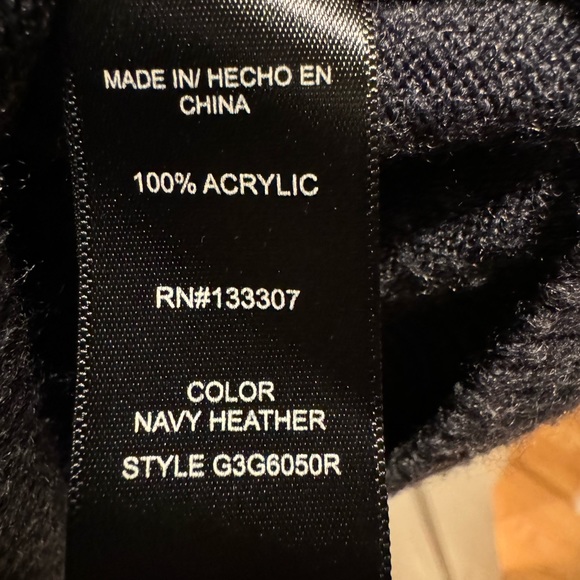 Geoffrey Beene cardigan sweater quarter zipper - Picture 5 of 5